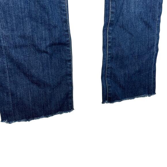AG Adriano Goldschmied Tomboy Relaxed Straight Leg Low Rise Jeans Frayed Hem 25 - Picture 5 of 7